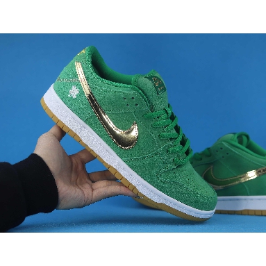 Nike Dunk Low SB St Patricks Day BQ6817-303 Lucky Green/Metallic Gold Mens Womens Shoes