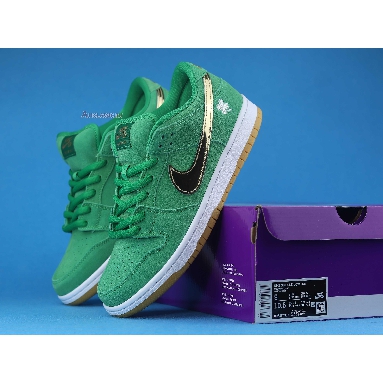 Nike Dunk Low SB St Patricks Day BQ6817-303 Lucky Green/Metallic Gold Mens Womens Shoes