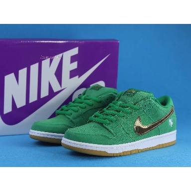 Nike Dunk Low SB St Patricks Day BQ6817-303 Lucky Green/Metallic Gold Mens Womens Shoes