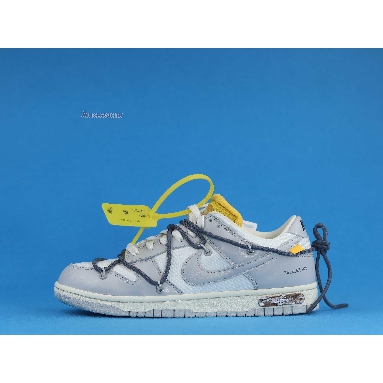 Off-White x Nike Dunk Low Lot 41 of 50 DM1602-105 Sail/Neutral Grey/Flint Grey Mens Womens Shoes