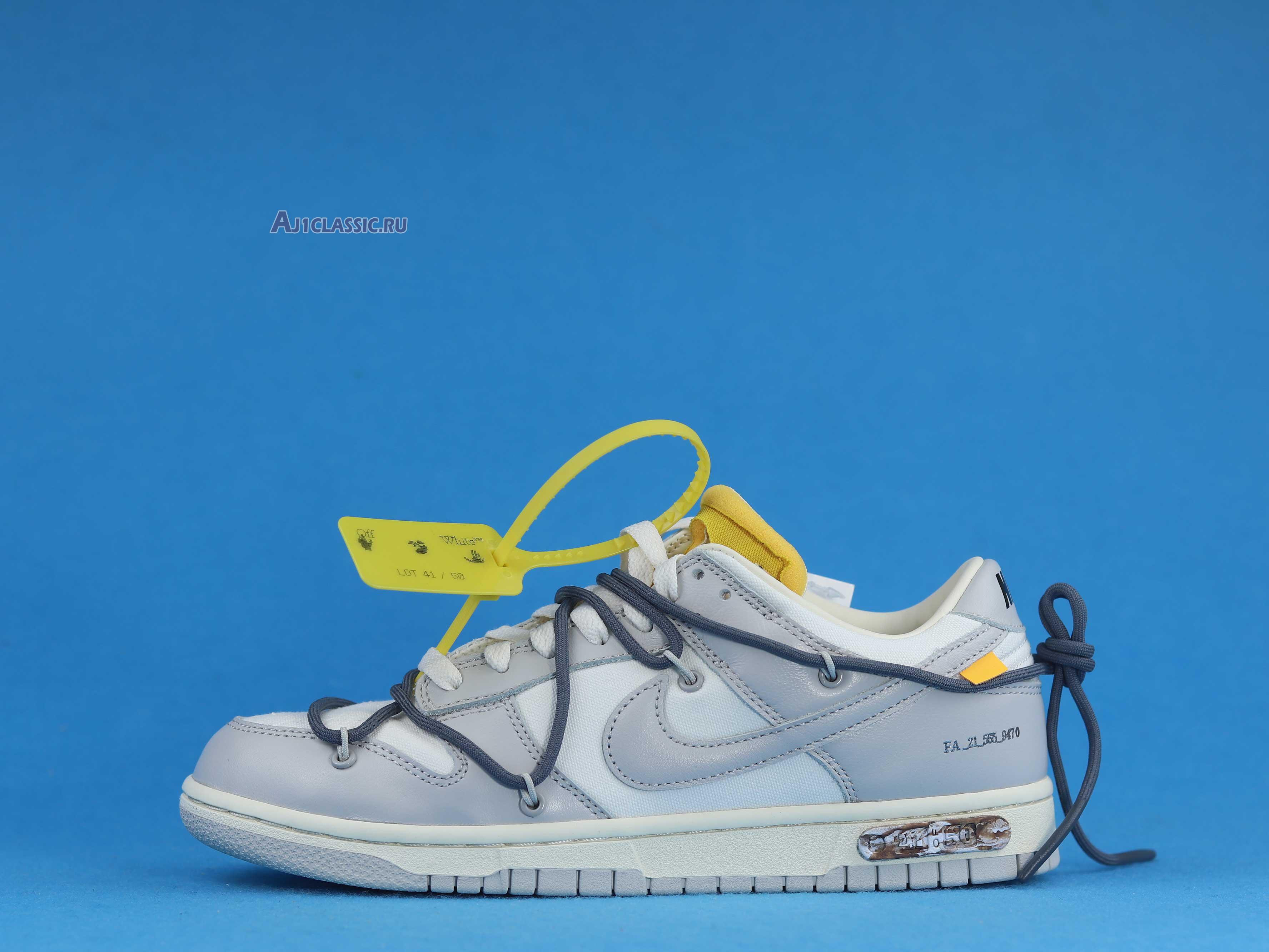 New Off-White x Nike Dunk Low "Lot 41 of 50" DM1602-105 Shoes