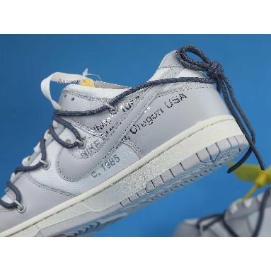 Off-White x Nike Dunk Low Lot 41 of 50 DM1602-105 Sail/Neutral Grey/Flint Grey Mens Womens Shoes