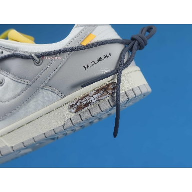 Off-White x Nike Dunk Low Lot 41 of 50 DM1602-105 Sail/Neutral Grey/Flint Grey Mens Womens Shoes