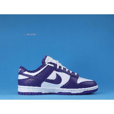 Nike Dunk Low Championship Purple DD1391-104 White/Court Purple Mens Womens Shoes