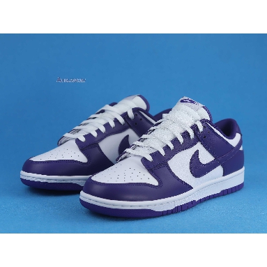 Nike Dunk Low Championship Purple DD1391-104 White/Court Purple Mens Womens Shoes