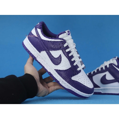 Nike Dunk Low Championship Purple DD1391-104 White/Court Purple Mens Womens Shoes