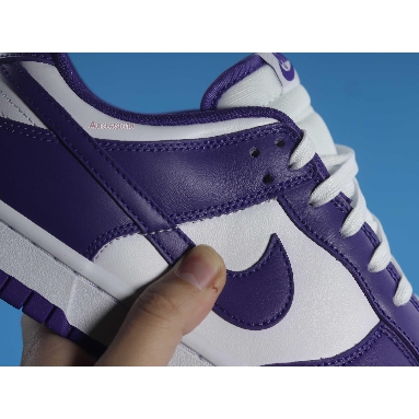 Nike Dunk Low Championship Purple DD1391-104 White/Court Purple Mens Womens Shoes