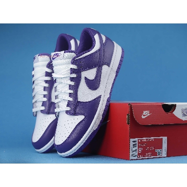 Nike Dunk Low Championship Purple DD1391-104 White/Court Purple Sneakers