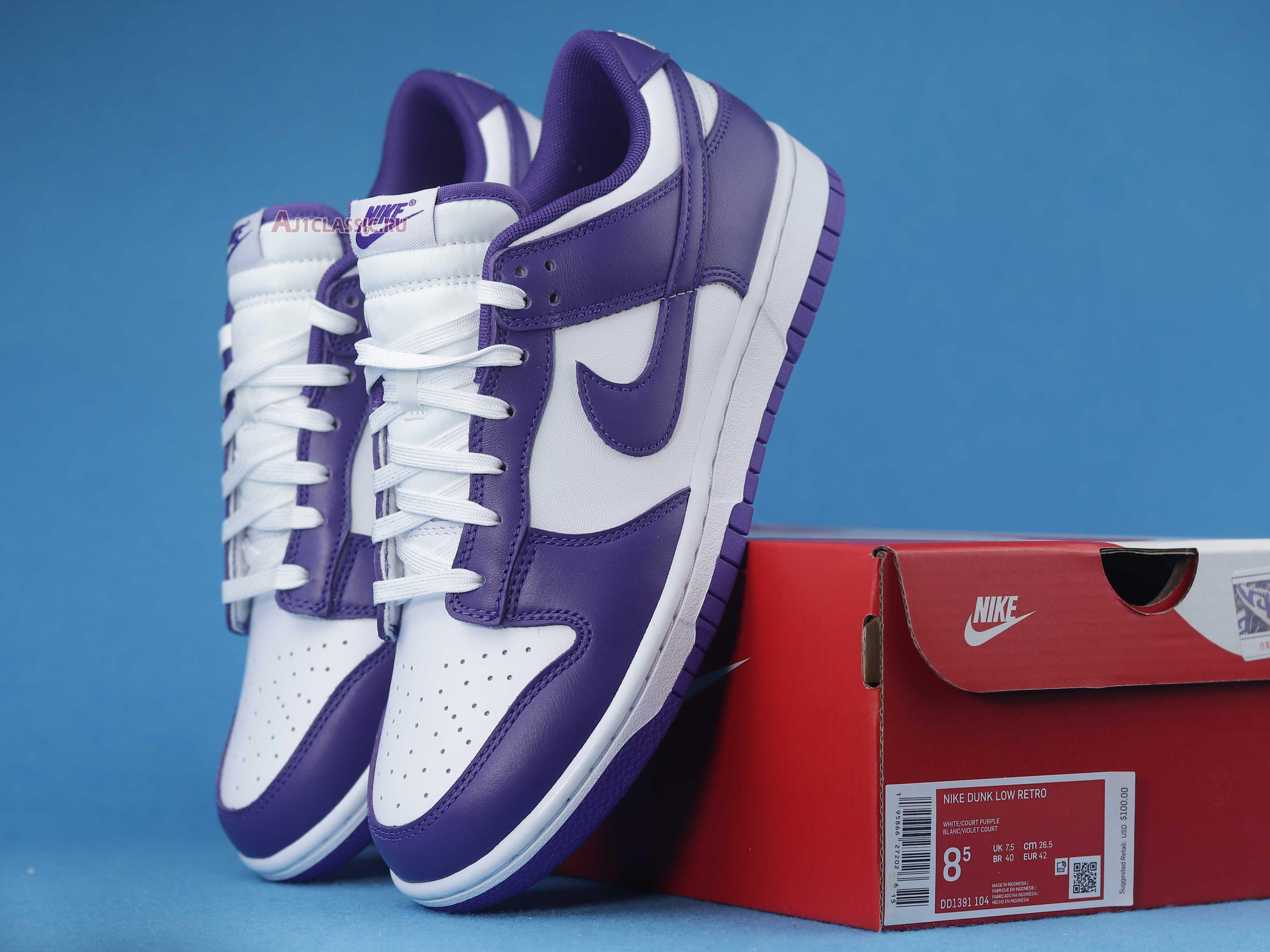 New Nike Dunk Low "Championship Purple" DD1391-104 Shoes