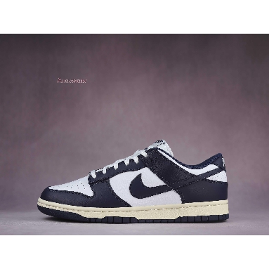 Nike Dunk Low Vintage Navy DD1503-115 White/Midnight Navy Sneakers