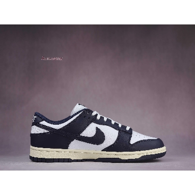 Nike Dunk Low Vintage Navy DD1503-115 White/Midnight Navy Sneakers