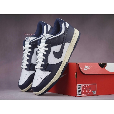 Nike Dunk Low Vintage Navy DD1503-115 White/Midnight Navy Sneakers