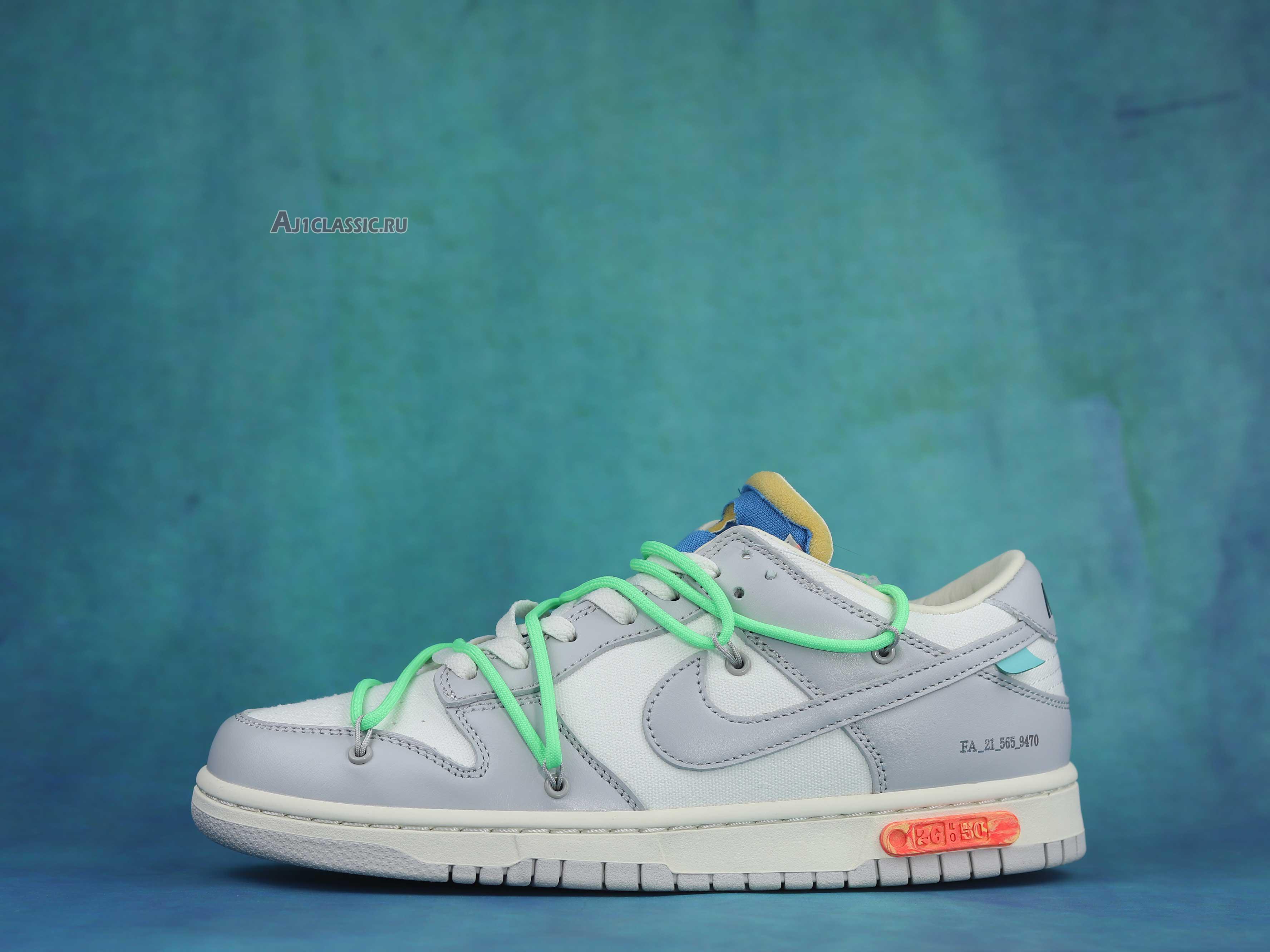 New Off-White x Nike Dunk Low "Lot 26 of 50" DM1602-116 Shoes