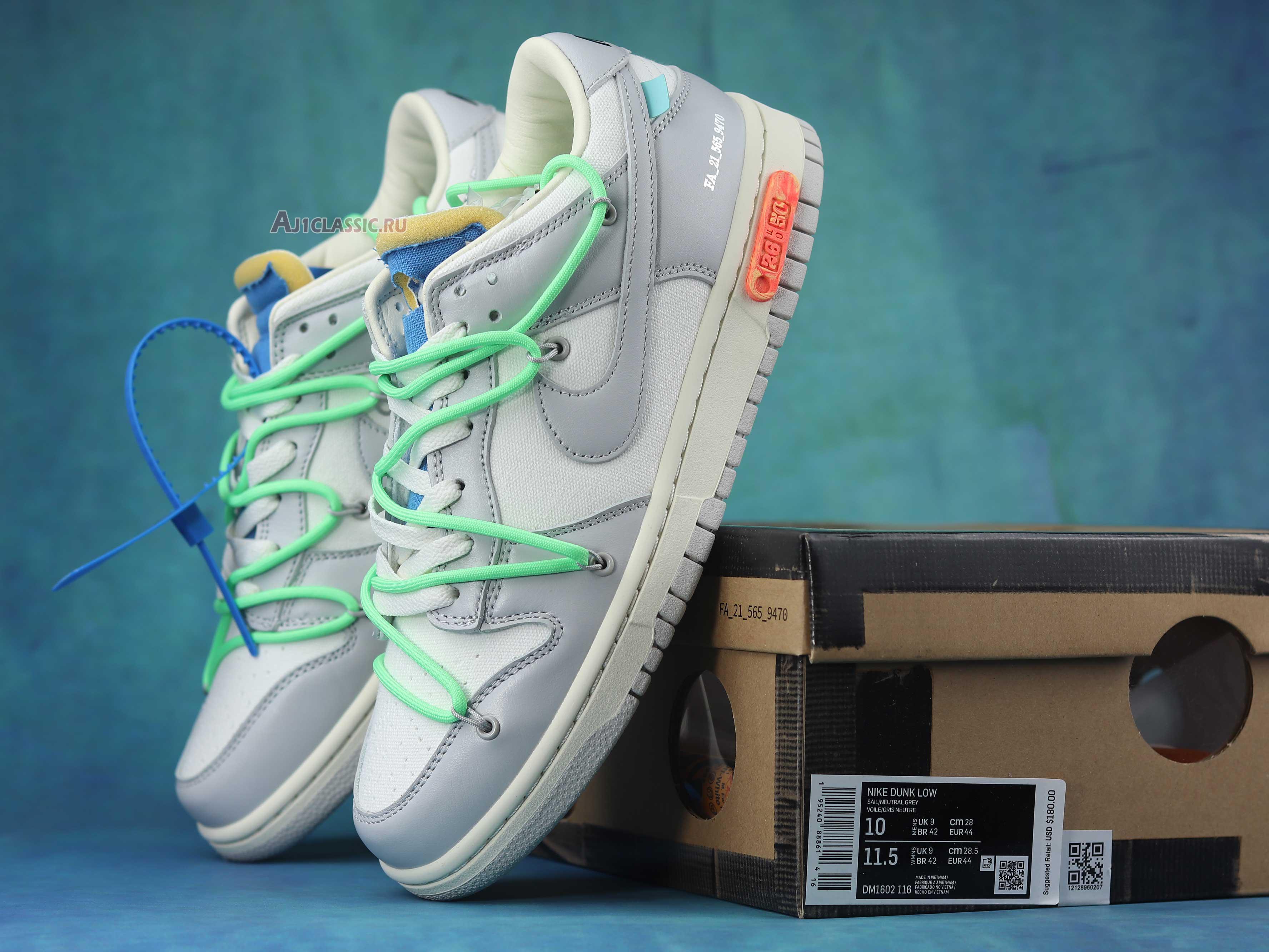 New Off-White x Nike Dunk Low "Lot 26 of 50" DM1602-116 Shoes