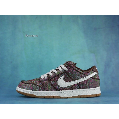 Nike Dunk Low Pro Premium SB Paisley DH7534-200 Multi-Color/Cacao Wow-Summit White Mens Womens Shoes