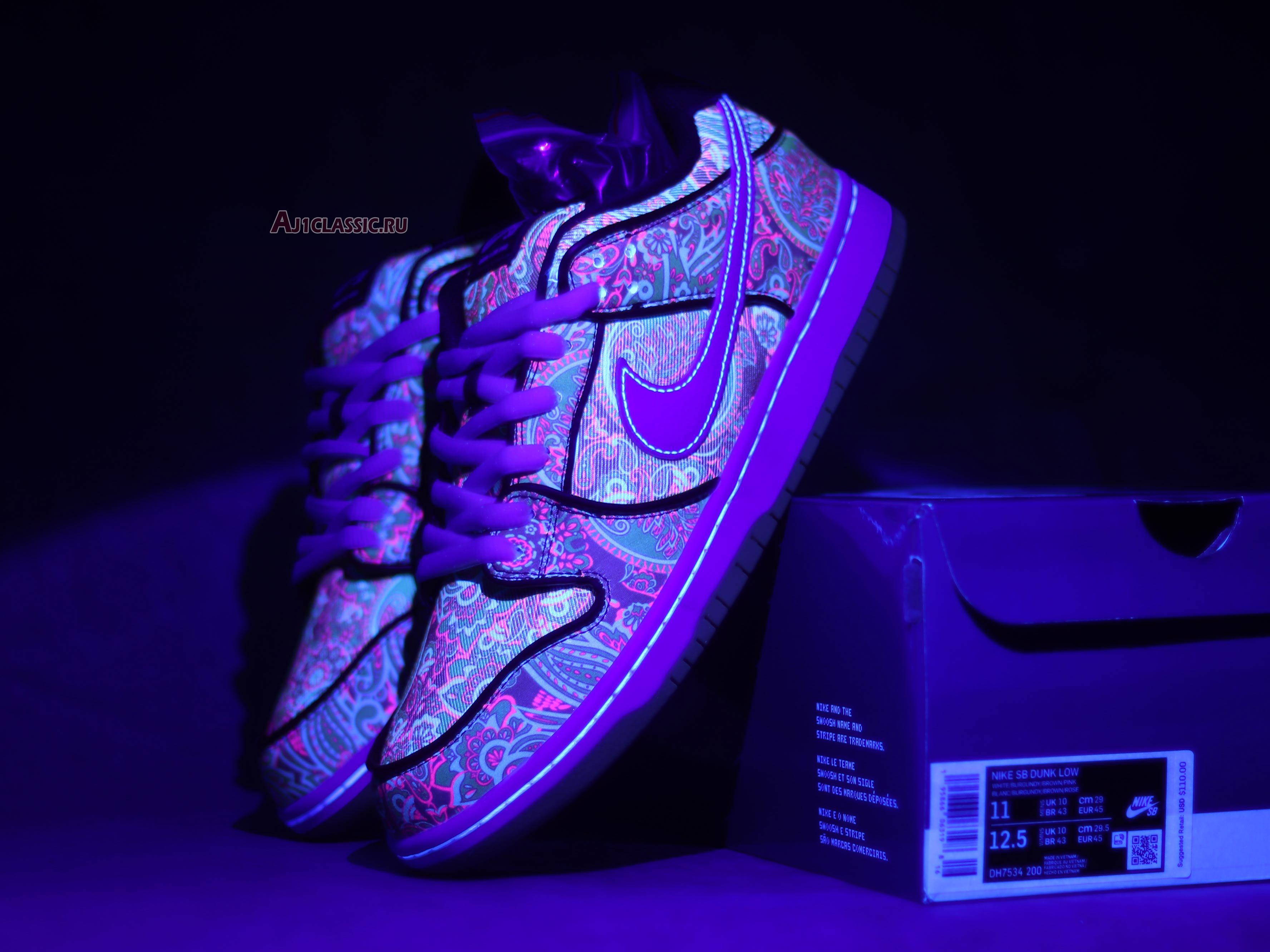 New Nike Dunk Low Pro Premium SB "Paisley" DH7534-200 Shoes