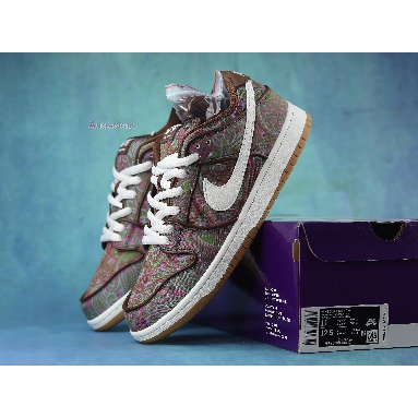 Nike Dunk Low Pro Premium SB Paisley DH7534-200 Multi-Color/Cacao Wow-Summit White Mens Womens Shoes