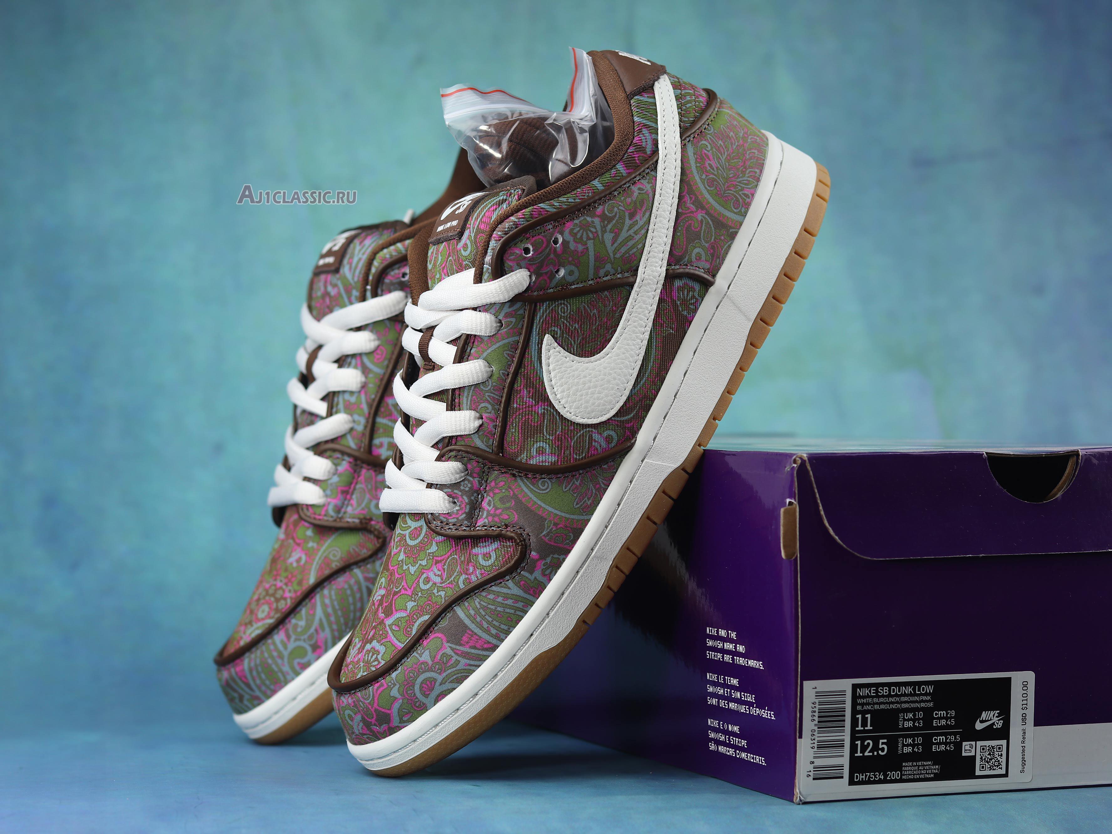 New Nike Dunk Low Pro Premium SB "Paisley" DH7534-200 Shoes