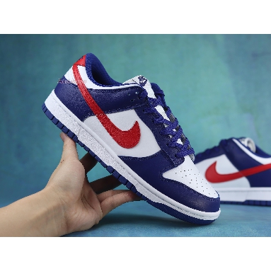 Nike Dunk Low USA DD1503-119 White/Royal-University Red Mens Womens Shoes