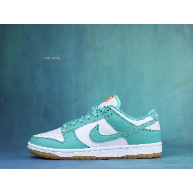 Nike Dunk Low Miami Dolphins DV2190-100 White/Washed Teal/Kumquat Mens Womens Shoes