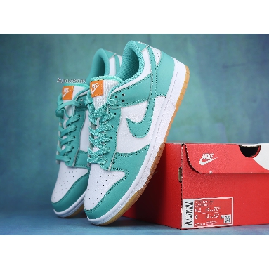 Nike Dunk Low Miami Dolphins DV2190-100 White/Washed Teal/Kumquat Mens Womens Shoes