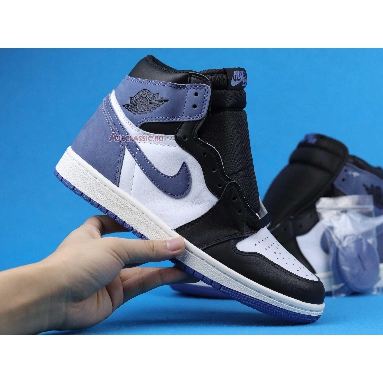 Air Jordan 1 High OG Blue Moon 555088-115-02 Summit White/Blue Moon-Black Mens Womens Shoes