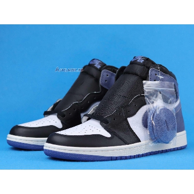 Air Jordan 1 High OG Blue Moon 555088-115-02 Summit White/Blue Moon-Black Mens Womens Shoes