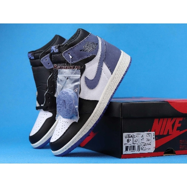 Air Jordan 1 High OG Blue Moon 555088-115-02 Summit White/Blue Moon-Black Mens Womens Shoes