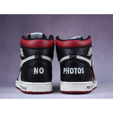 Air Jordan 1 Retro High OG NRG Not For Resale 861428-106-02 Sail/Black-Varsity Red Mens Womens Shoes