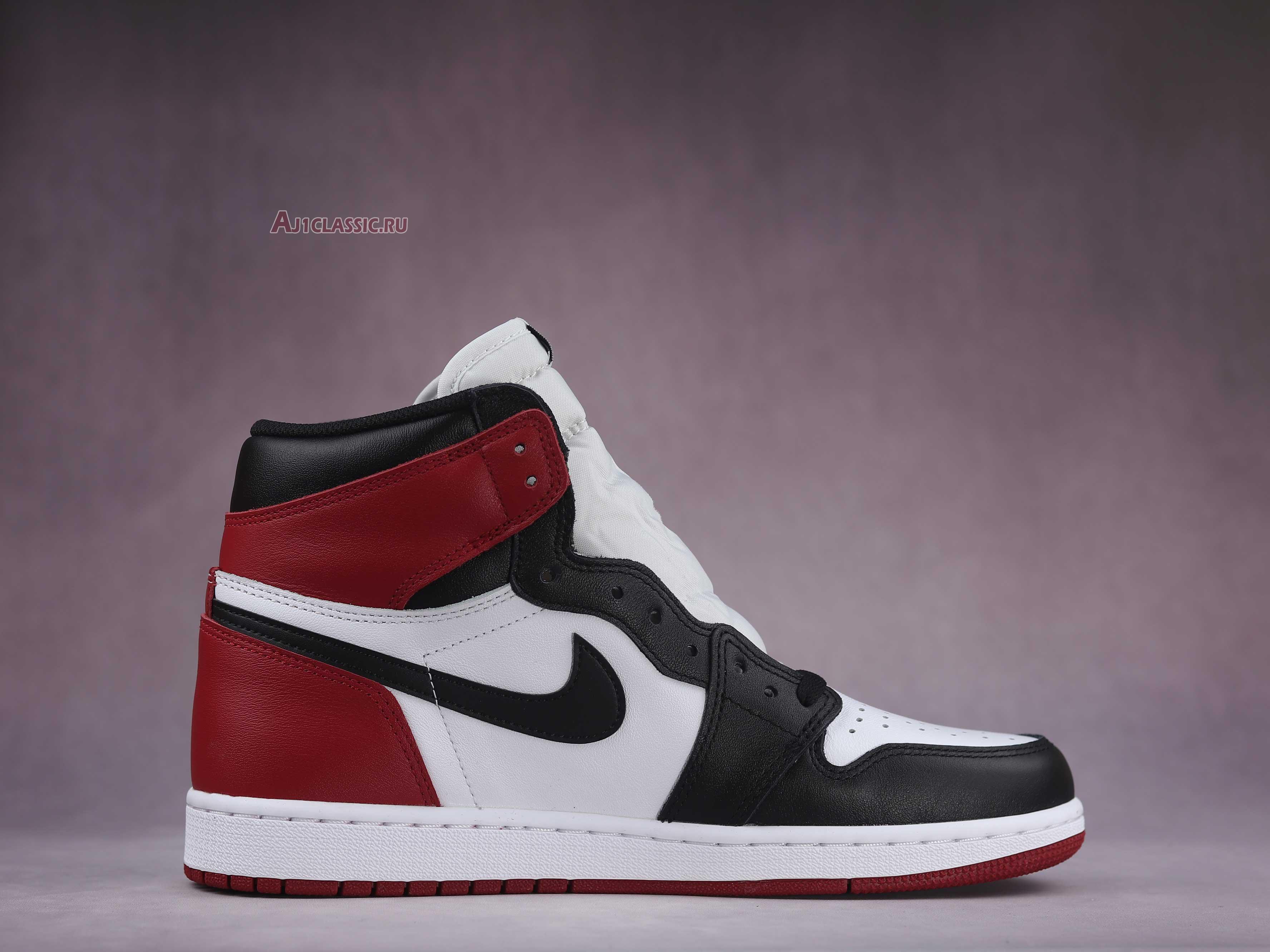 New Air Jordan 1 High OG "Black Toe" 555088-125-02 Shoes