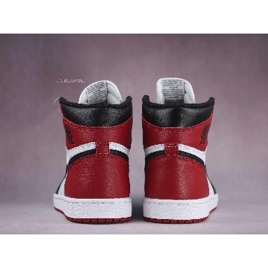 Air Jordan 1 High OG Black Toe 555088-125-02 White/Black-Varsity Red Mens Womens Shoes