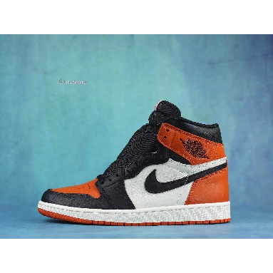 Air Jordan 1 High OG Shattered Backboard 555088-005-02 Black/Starfish-Sail Sneakers