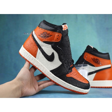 Air Jordan 1 High OG Shattered Backboard 555088-005-02 Black/Starfish-Sail Sneakers