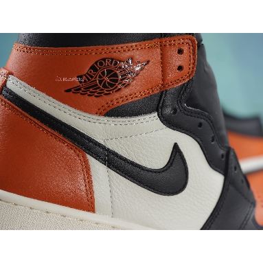 Air Jordan 1 High OG Shattered Backboard 555088-005-02 Black/Starfish-Sail Sneakers