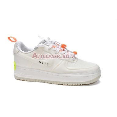 Nike Air Force 1 Experimental Sail CV1754-100 White/Sail-Atomic Orange-Black Mens Womens Shoes