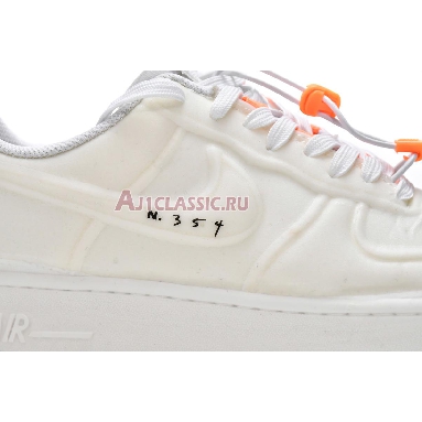 Nike Air Force 1 Experimental Sail CV1754-100 White/Sail-Atomic Orange-Black Mens Womens Shoes