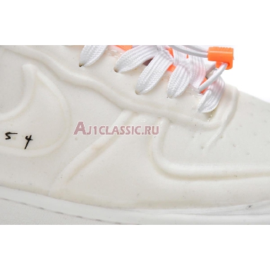 Nike Air Force 1 Experimental Sail CV1754-100 White/Sail-Atomic Orange-Black Mens Womens Shoes