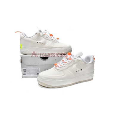 Nike Air Force 1 Experimental Sail CV1754-100 White/Sail-Atomic Orange-Black Mens Womens Shoes