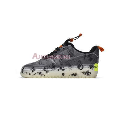 Nike Air Force 1 Experimental Halloween DC8904-001 Black/Black-Starfish-White Mens Womens Shoes