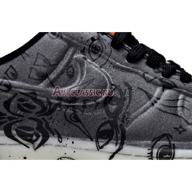 Nike Air Force 1 Experimental Halloween DC8904-001 Black/Black-Starfish-White Sneakers