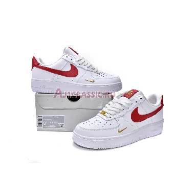 Nike Air Force 1 07 Essential Low White Gym Red CZ0270-104 White/Gym Red/Gym Red/White Mens Womens Shoes