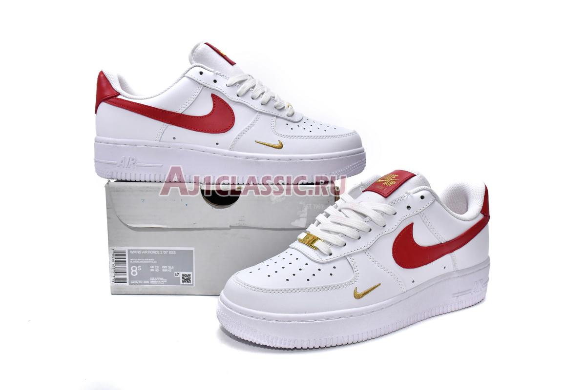 New Nike Air Force 1 07 Essential Low "White Gym Red" CZ0270-104 Shoes