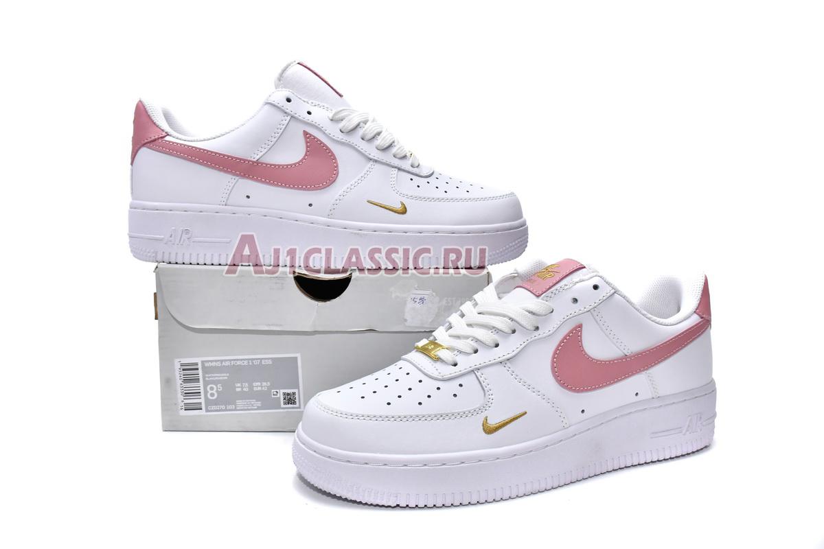 New Nike Air Force 1 07 Essential Low "White Rust Pink" CZ0270-103 Shoes