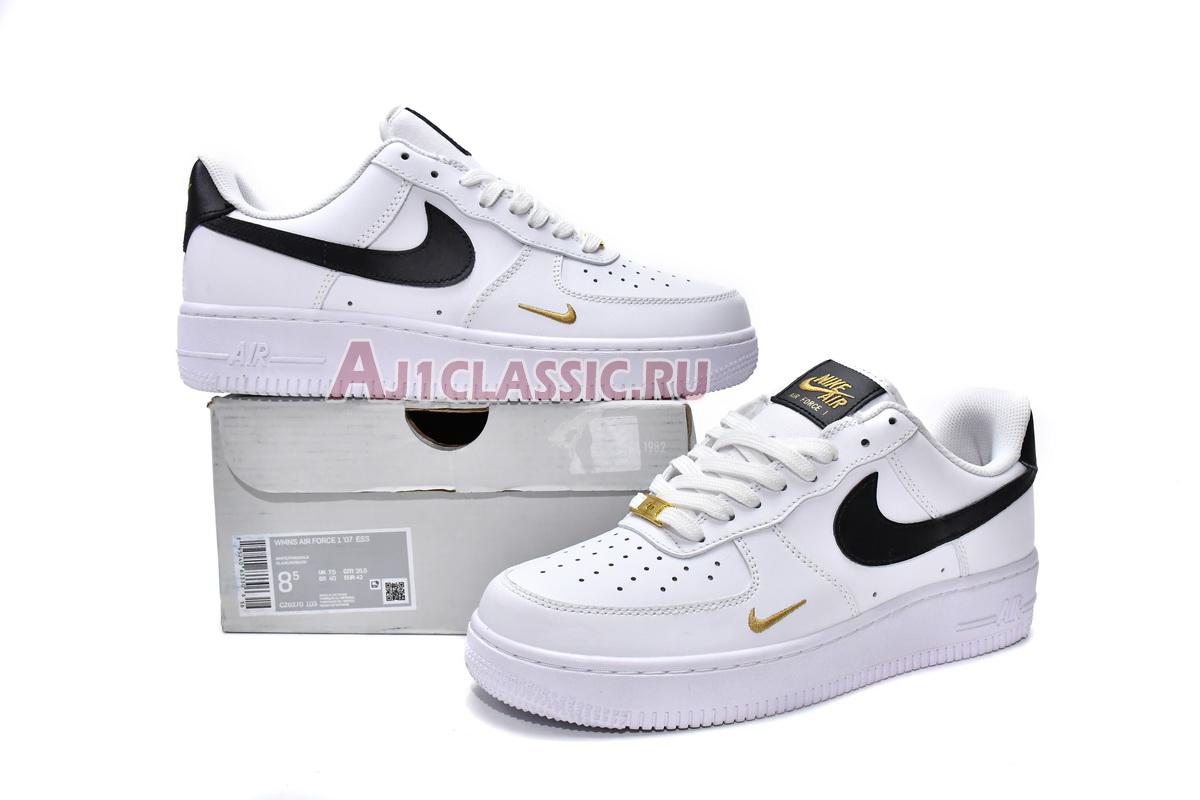 New Nike Air Force 1 07 Essential Low "White Black" CZ0270-102 Shoes