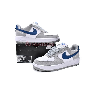 Nike Air Force 1 Low 07 LV8 Athletic Club DH7568-001 Light Smoke Grey/Marina-White Mens Womens Shoes