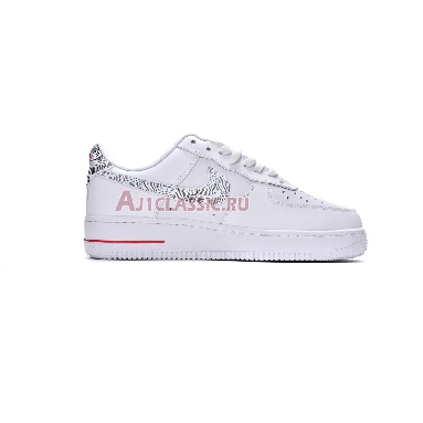 Nike Air Force 1 Low Topography Pack - White University Red DH3941-100 White/Black/University Red Mens Womens Shoes