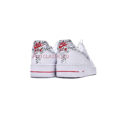 Nike Air Force 1 Low Topography Pack - White University Red DH3941-100 White/Black/University Red Mens Womens Shoes