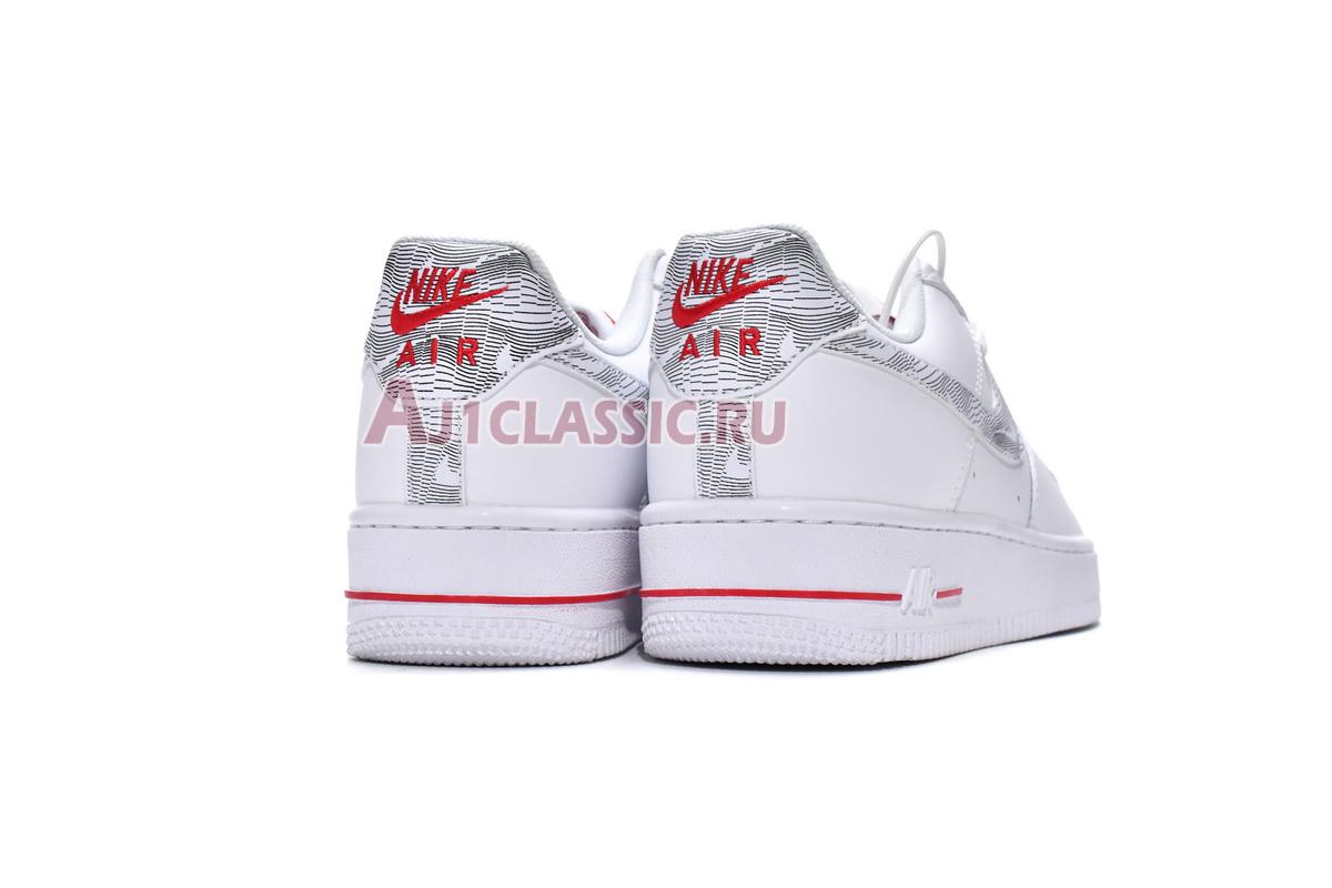 New Nike Air Force 1 Low "Topography Pack - White University Red" DH3941-100 Shoes