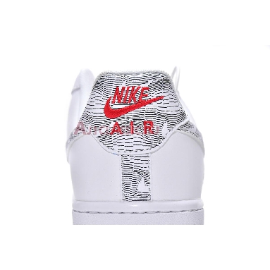 Nike Air Force 1 Low Topography Pack - White University Red DH3941-100 White/Black/University Red Mens Womens Shoes