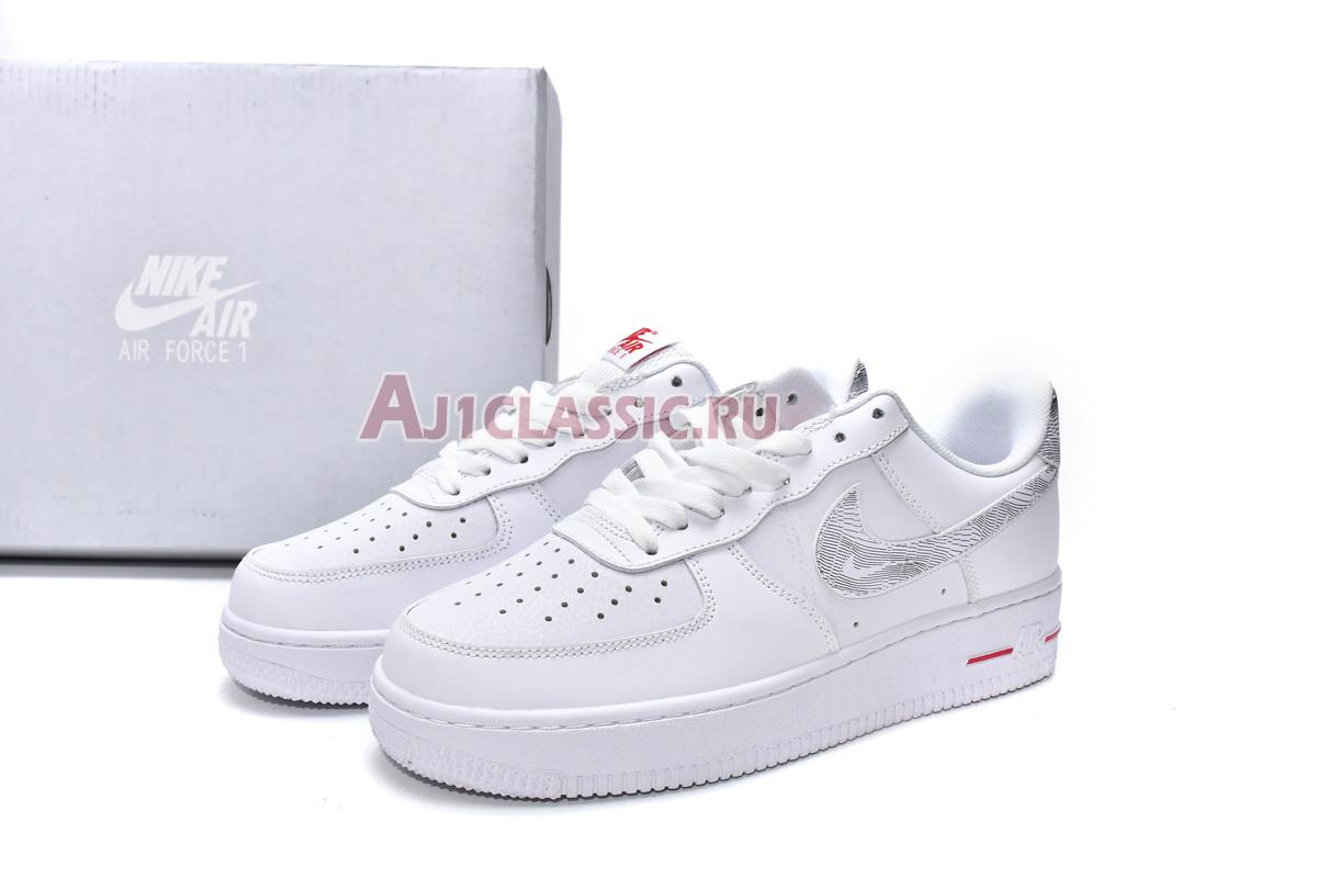 New Nike Air Force 1 Low "Topography Pack - White University Red" DH3941-100 Shoes